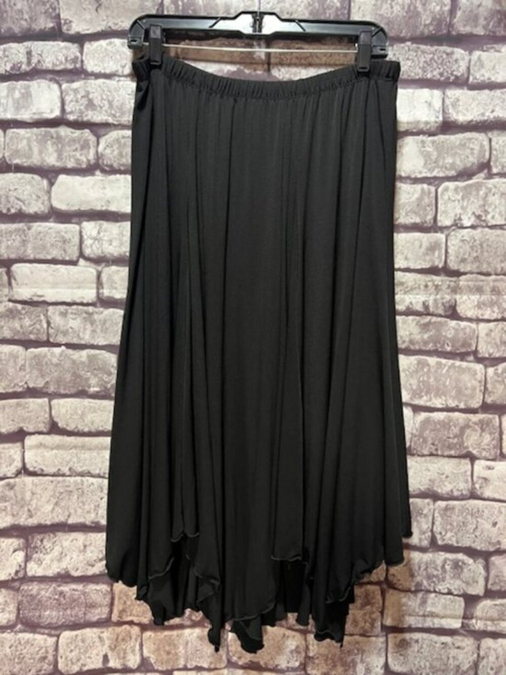 Simonton Says Black Elastic Waist Skirt Size 1X
